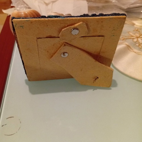 Handmade photo frame new with seashell decoration