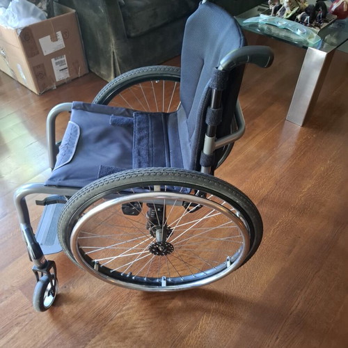 Meyra lightweight wheelchair with folding backrest