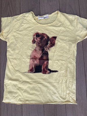 Ripped Cotton γυναικεία μπλούζα σαν καινούργιο, one size, κίτρινη