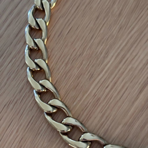 Dyrberg/Kern Jazz SG Gold necklace new, chunky gold chain