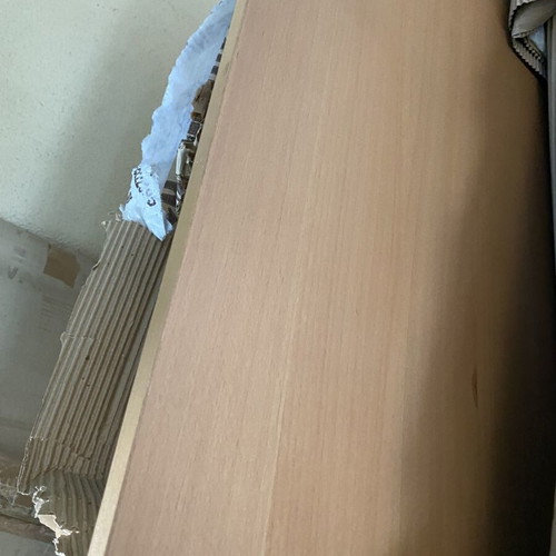 Dining table and six chairs used with normal wear