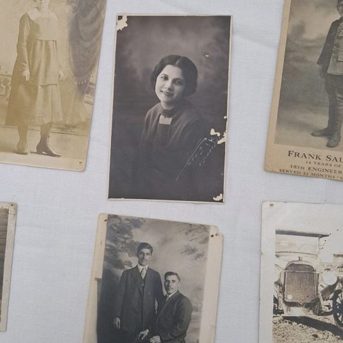 Old postcards used