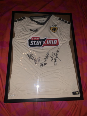 AEK Shirt with Signatures new, authentic