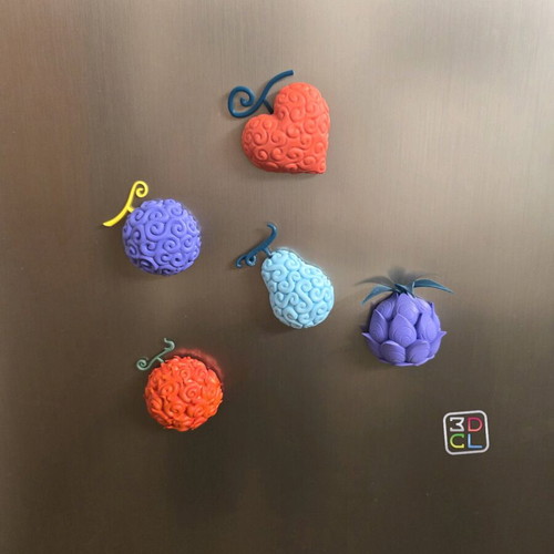 3d printed Devil fruit magnets gift box One piece