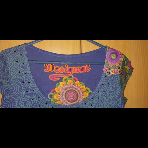 Desigual women's dress like new, size M, blue multicolor
