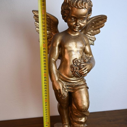 Unique statue in gold color 55 cm used