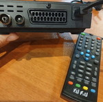 F&U TV decoder with remote control