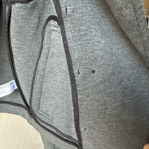 Zara jacket hoodie like new, grey with detachable hood