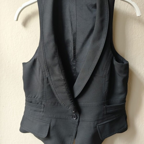 Promod vest like new, classic black, size M