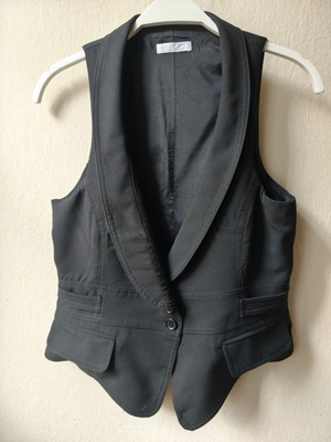 Promod vest like new, classic black, size M