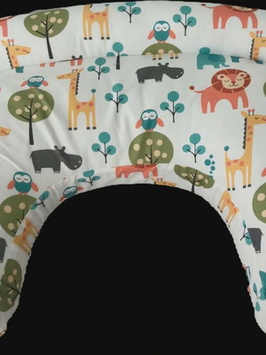 Nursing pillow like new with strap and storage bag
