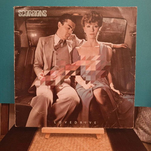 The Scorpions Lovedrive vinyl record used, first Greek edition