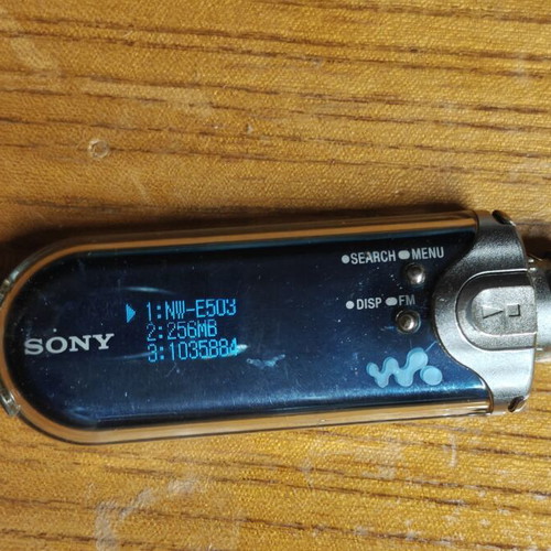 Sony NW-E503 MP3 player, perfume bottle design