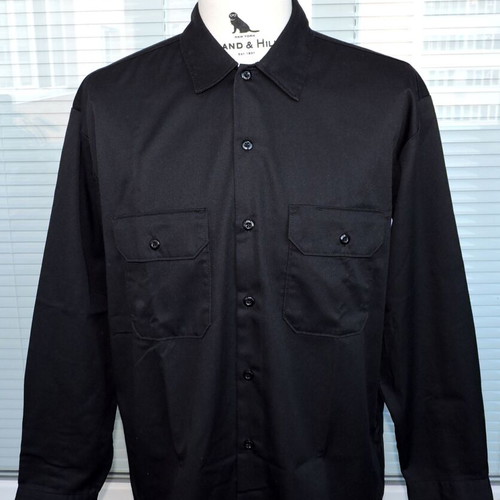 Dickies Mens Black Long Sleeve Shirt Size M-L like new