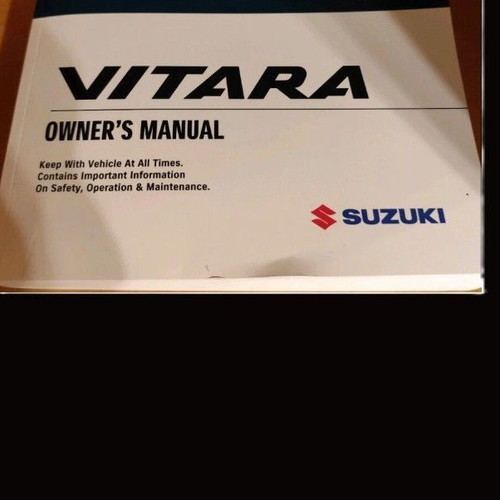 Suzuki Vitara manual used, English