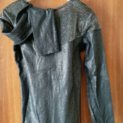 Metallic women's blouse like new, size M, gray