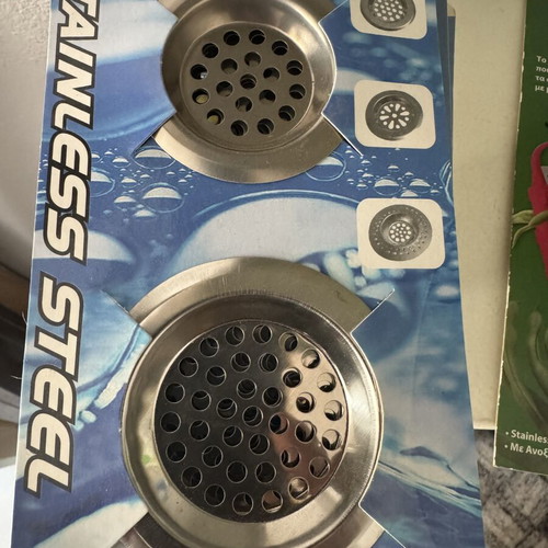 Sink drain stoppers set of 2, different sizes, new