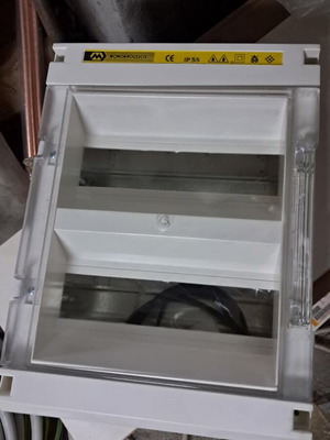 Electrical panel 2-row wall-mounted Monokroussos new