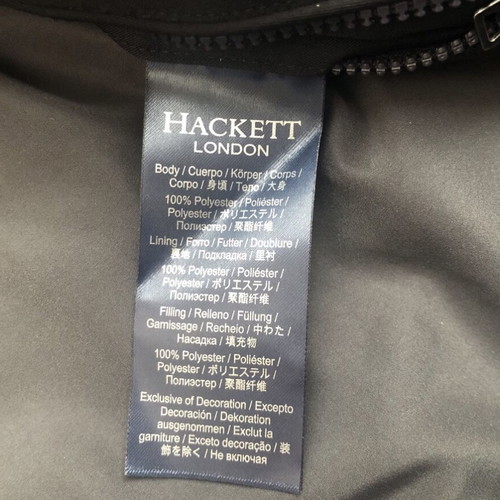 Hackett London LW MOTO Jacket new, men's size M, polyester filling