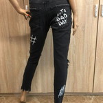 Παντελόνι Bershka Skinny σαν καινούργιο, μέγεθος S/M, μαύρο