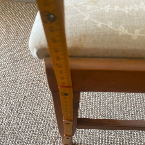 Vintage dining chairs set of 4 used, solid beech and oak wood
