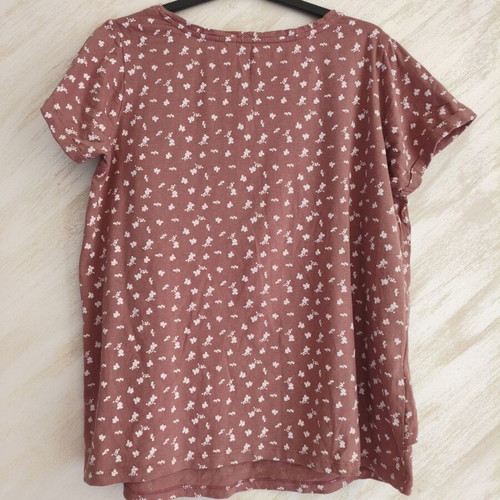 Esmara floral blouse 100% organic cotton L/XL, like new, nursing friendly