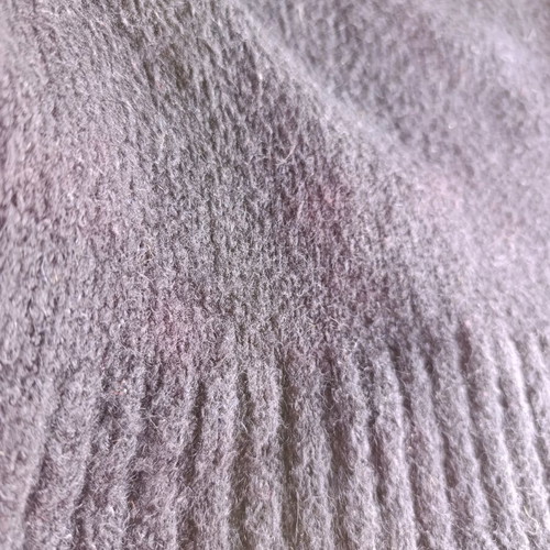 Black Mohair knitted turtleneck sweater used, size M