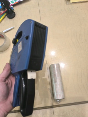 Mechanical labeler used