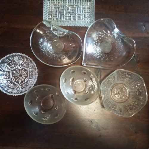 Decorative fondue dishes like new, set of 7 pieces