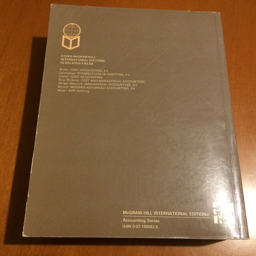 Accounting - Mc Graw Hill - 1988