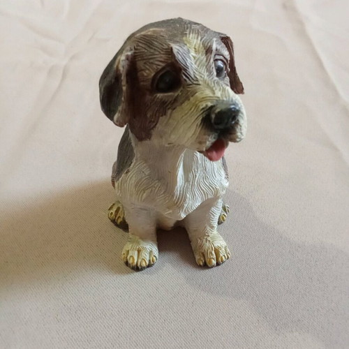 Decorative dog vintage figure used, 11 centimeters
