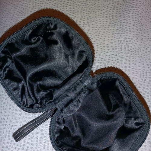 Wrist bag used with wear on bottom 8x8x9.5cm