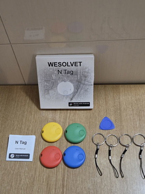 Wesolvet N Tag smart tracker set of 4 for Android, new