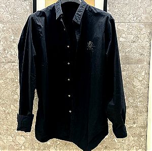 REPLAY Ανδρικό πουκάμισο, μαύρο, XXL