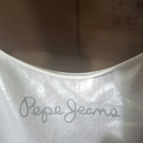 Pepe Jeans one-piece swimsuit silver shiny, like new