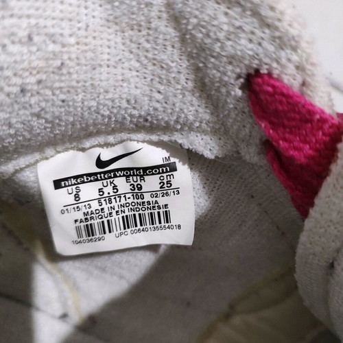 Nike Blazer Mid suede used, grey with pink details