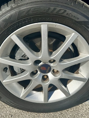 Saab 9-3 Alu 43 wheel and tire set 16 inch used, Falken Ziex ZE310