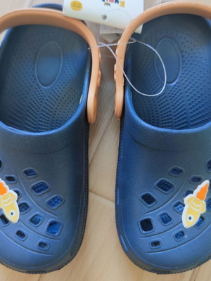 Kuniboo Kids Rocket Clogs New Navy Blue Size 24/25