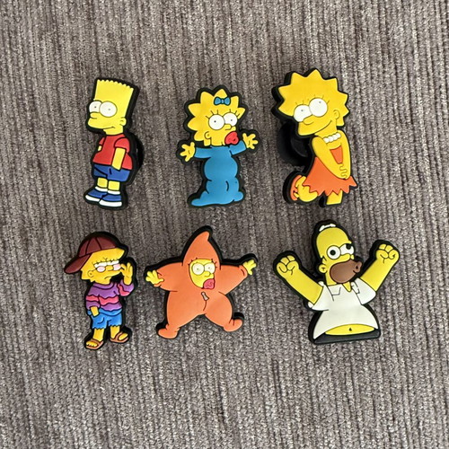 Simpsons Crocs Charms set of 6 new