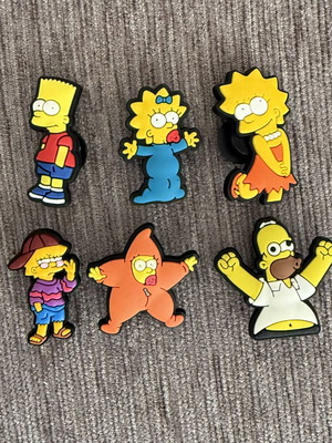 Simpsons Crocs Charms set of 6 new