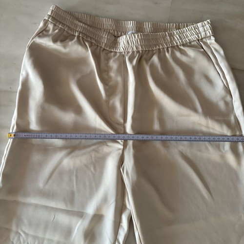Mango satin pants sand color like new, size medium