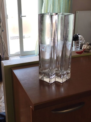 Espiel crystal vase new 14x28 cm
