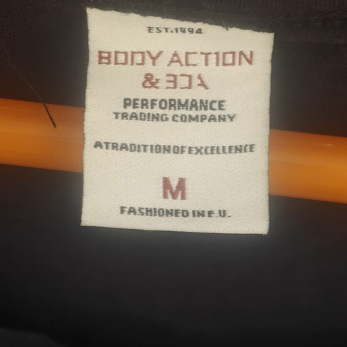 Body Action women's blouse M black 100% cotton like new