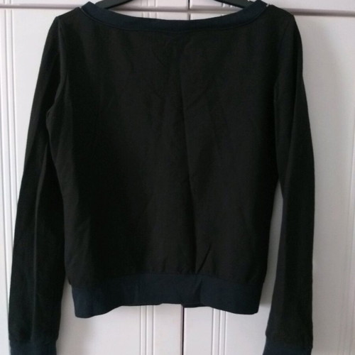 Casual cardigan black size S / 36 / 8 with zipper