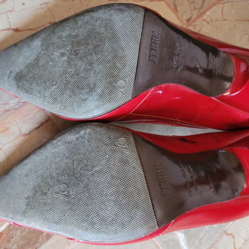 Gianfranco Ferre vintage red patent leather pumps