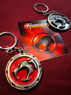 Thundercats Metal Embossed Keychain double-sided new