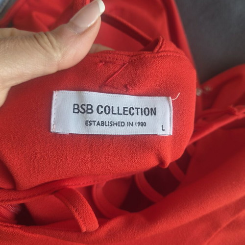 BSB Coral Red Mini Dress Size L Like New