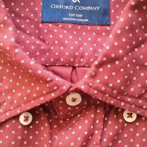Oxford Company red shirt like new, size L
