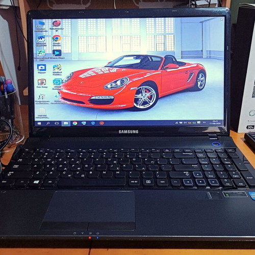 Samsung 300E laptop with Intel i3, 4GB RAM, 320GB HDD, Windows 10, Office