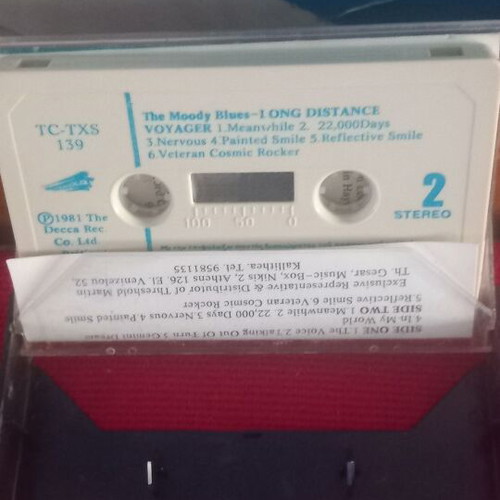 The Moody Blues Long Distance Voyager cassette tape like new, rock